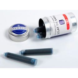Картриджи для ручки Herbin Eclat de saphir Синий Сапфир 6 шт (20116T) 2