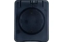 Розетка Systeme Electric ATLASDESIGN PROFI IP54 с заземлением с крышкой накладная антрацит 36837