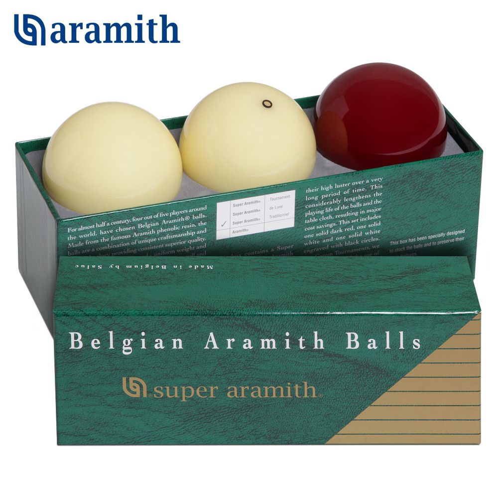 Шары Super Aramith Traditionnel Carom ø61,5мм 3шара