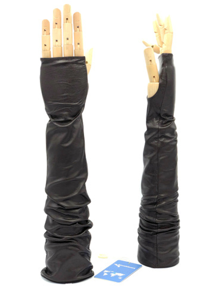 Перчатки длинные на шелковой подкладке