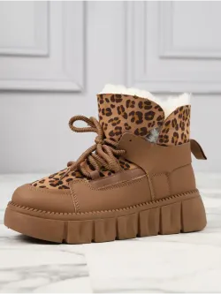 Зимние ботинки на платформе