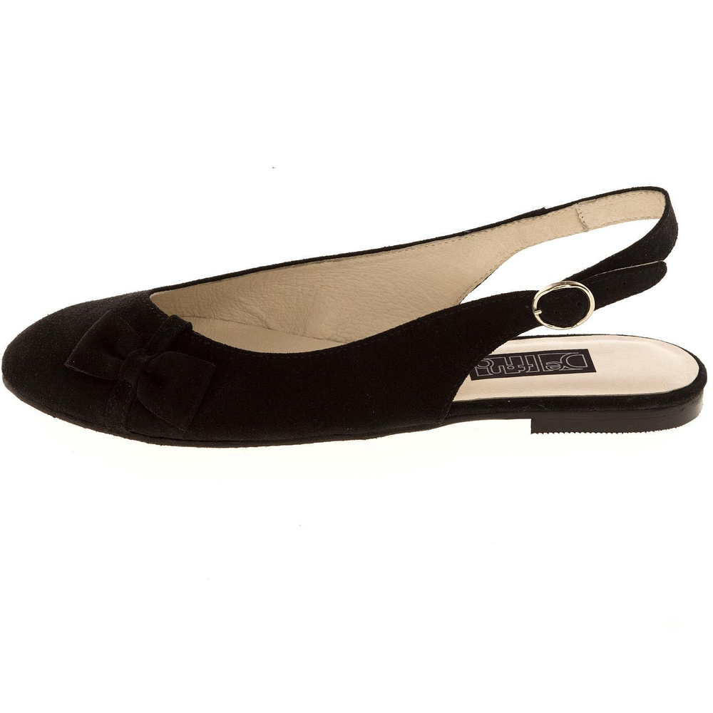 570199 Туфли летние женские черные замша