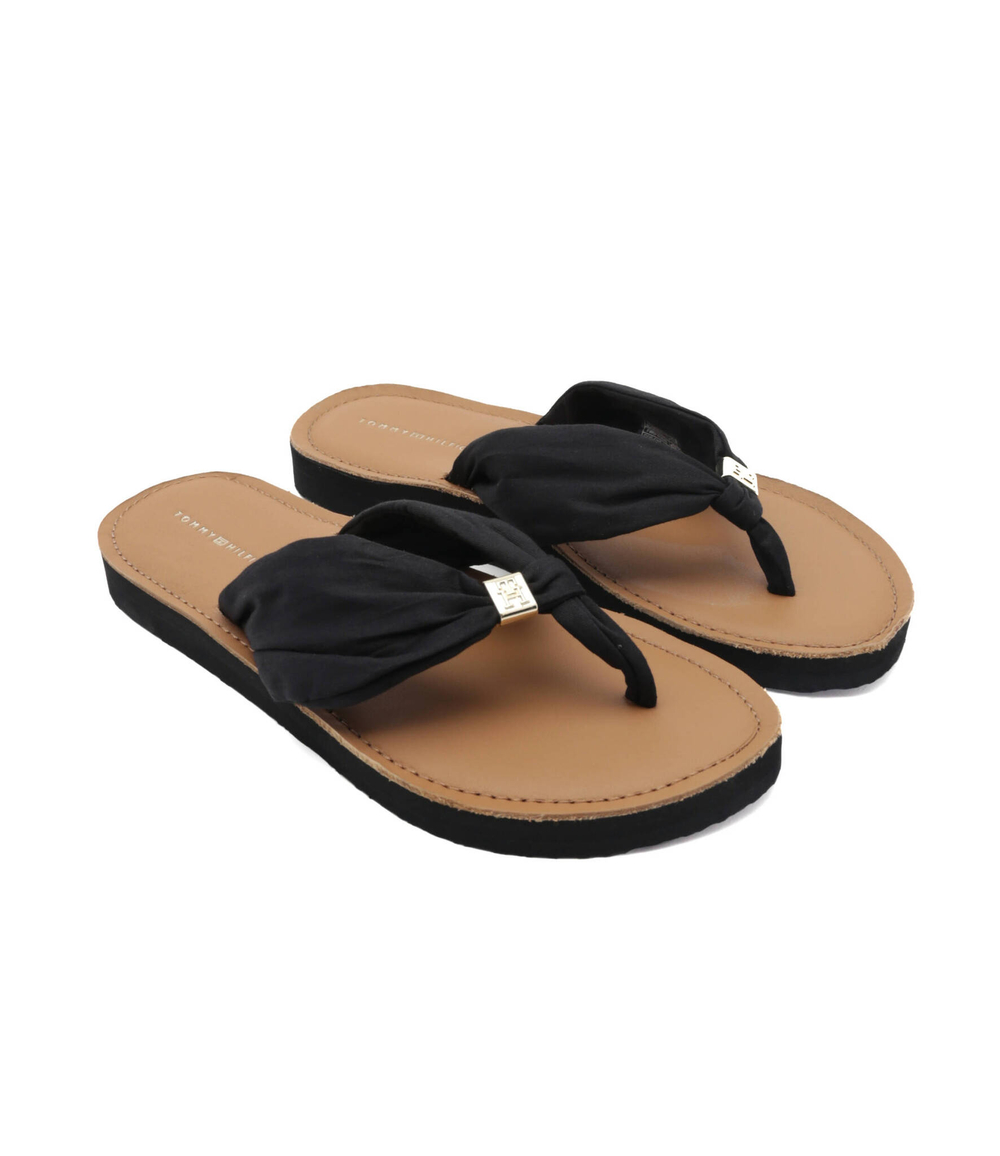 Вьетнамки TH ELEVATED BEACH SANDAL Tommy Hilfiger - черный(FW0FW06985)