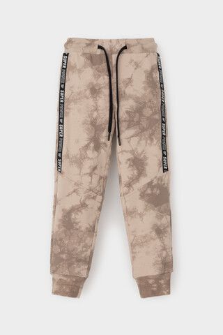 брюки  для мальчика  КР 400746/темно-бежевый,тай-дай к510