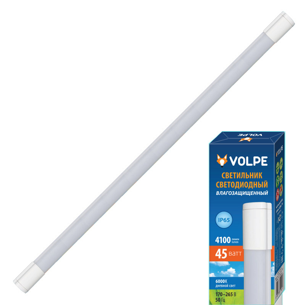 ULT-Q218 45W/DW IP65 WHITE Светильник светодиодный накладной ТМ Volpe. Дневной свет (6500K). Степень защиты IP65.Корпус белый.