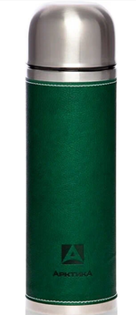 Термос 1,0 л у/г 108-1000 кожаная вставка АРКТИКА