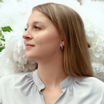 Серьги Fiore Luna Crystal A2409SW-E02.1 BW/S
