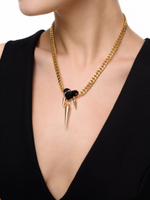 Колье "Black Soul Trio" Gold