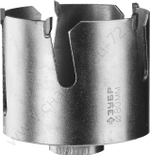 ЗУБР ПРОУНИВЕРСАЛ 80 мм, Коронка с твердосплавными резцами, Профессионал (29514-80)