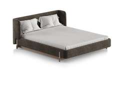 Кровать Basic спальное место 160*200 см (коричневый, рогожка)