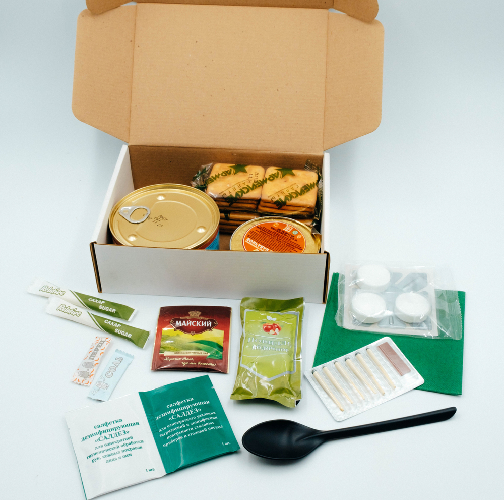 Сухой паек "Буре" разовый. Меню 1. ХАЛЯЛЬ