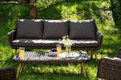 "Прованс" лаунж-зона плетеная из искусственного ротанга, цвет коричневый