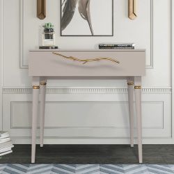 Консоль Арт Колор matte Классик Голд Серый агат матовый