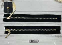 Набор МОЛНИЙ стразы черный 80+20