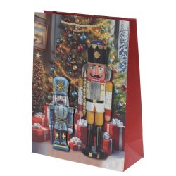 GAEM Пакет подарочный (бумага 210г/м2, блок 12шт), L30 W12 H40 см, 4в.