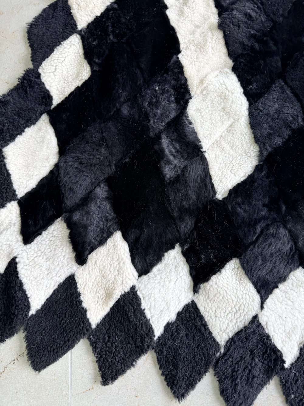 Покрывало меховое ковер из шкуры овчины