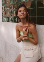 Колье «Трилистник» с лавандовым аметистом