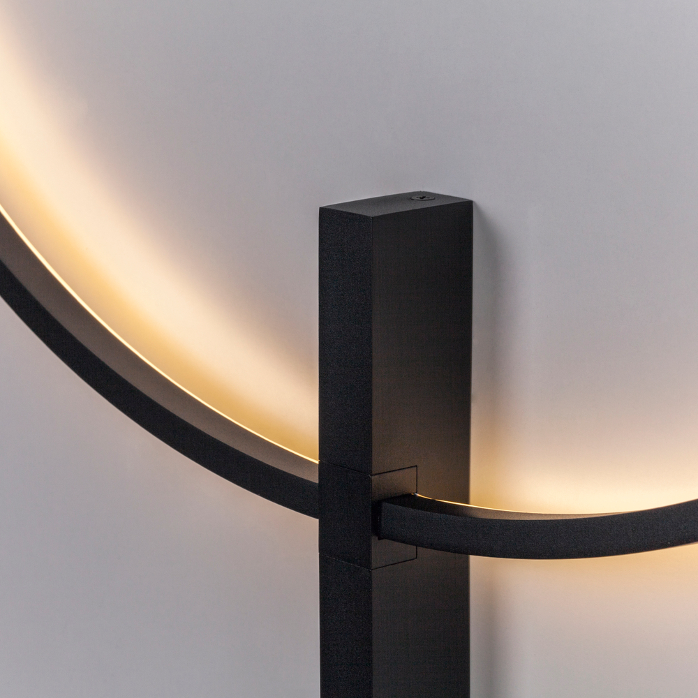 738587 Бра UNDINE 28W LED 1300LM ЧЕРНЫЙ 3000K