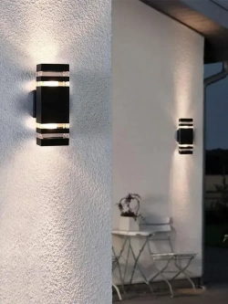 Настенный светильник фасадный уличный двухсторонний 2х60вт под лампу с цоколем Е27