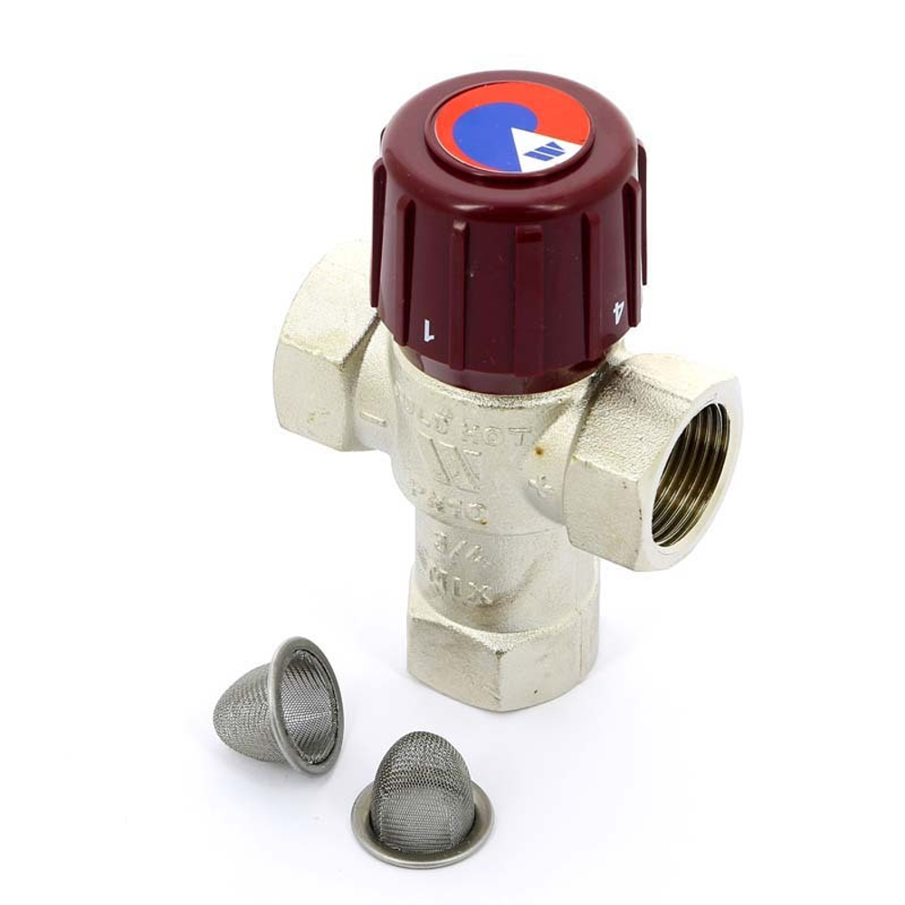 Термостатический смеситель WATTS "3/4"(32-50*С) подмешивающий для ГВС 10017418