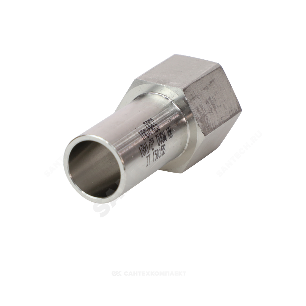 Переход сталь нерж AISI 316L Дн 18х1/2" Ру16 труба/ВР Inoxpres RM 269102018