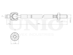 Тяга рулевая UNIO SSP-30073