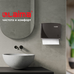 Диспенсер для полотенец LAIMA PROFESSIONAL ORIGINAL (Система H3), V-сложения, черный, ABS.