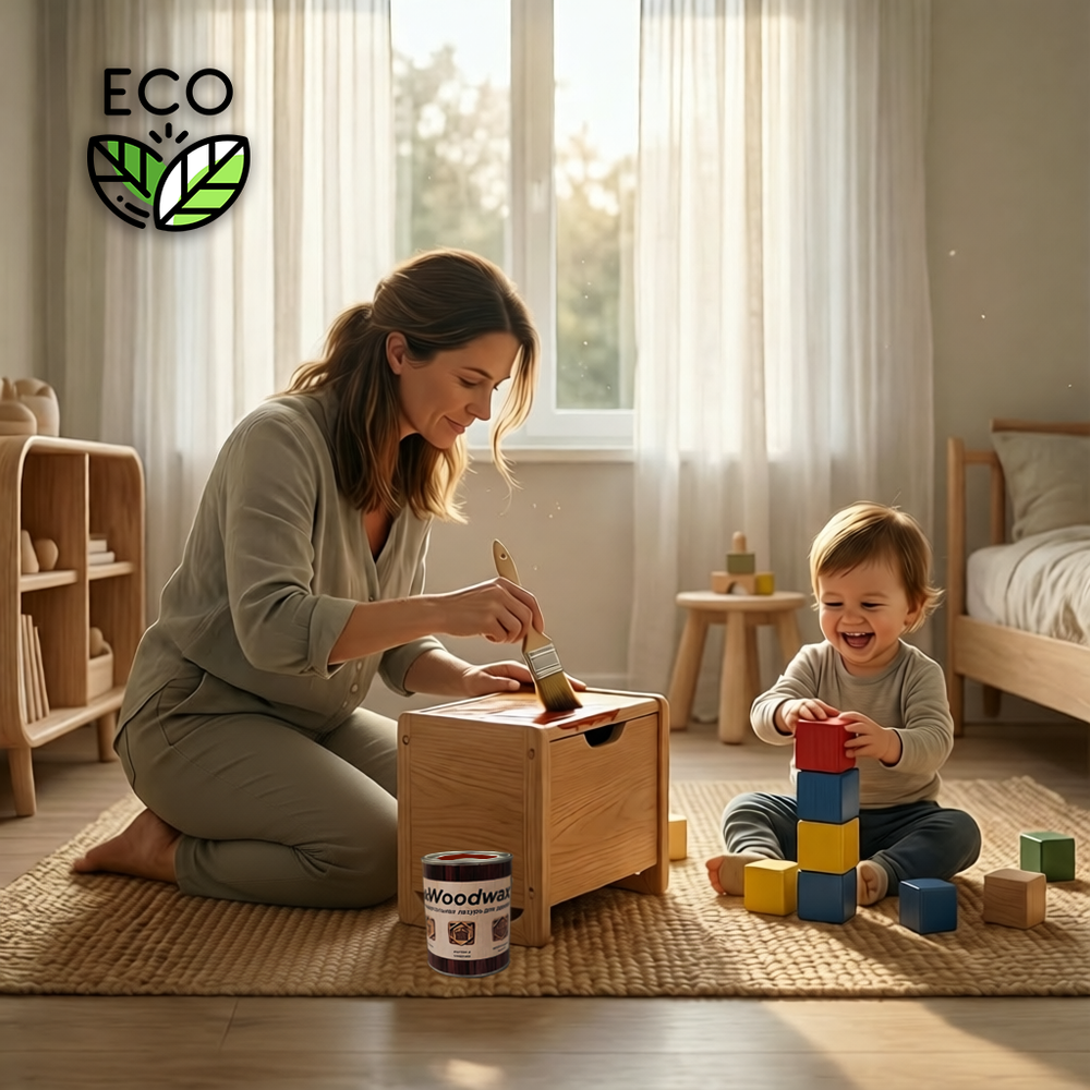 Профессиональная тонирующая пропитка с воском и антисептиком dkWoodwax цветная