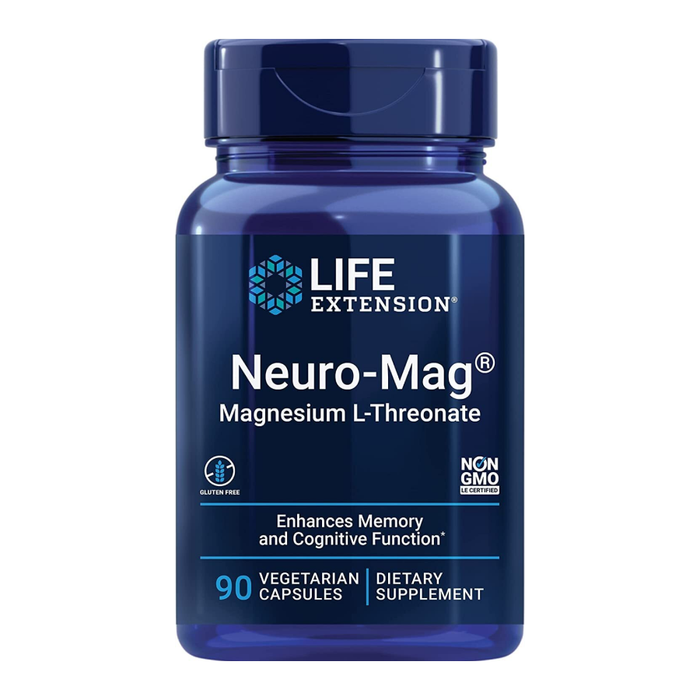 L-треонат магния, Neuro-mag Magnesium L-threonate, Life Extension, 90 вегетарианских капсул