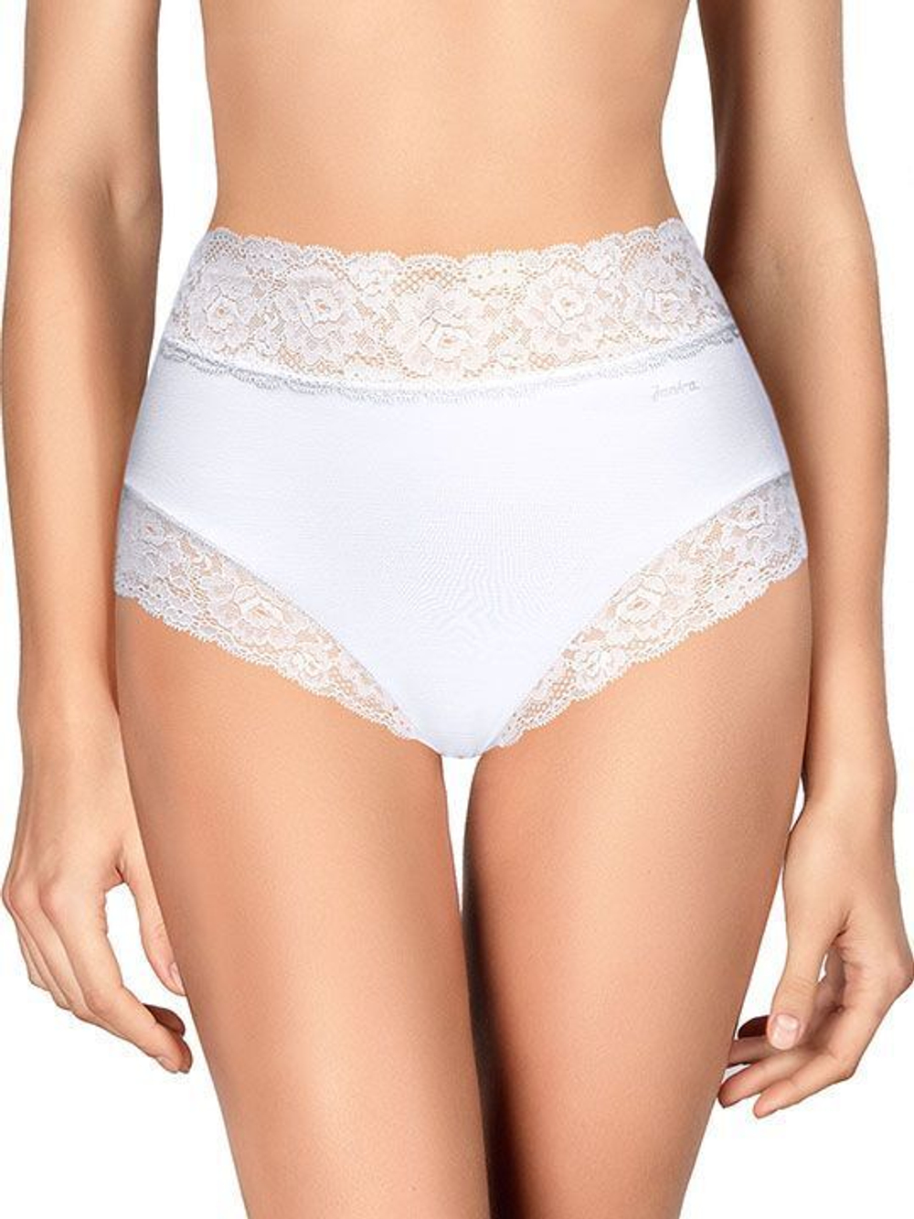 Трусики-слип с высокой линией талии Dolce Cinture (Размер: L) (Цвет: белый)