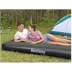 Матрас надувной Bestway, 203х152х25 см, 6716S, нас встроен, электр, флок, 300 кг