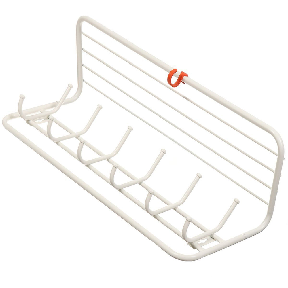 Вешалка настенная 6 крюч, с полкой 80, 22х80х26.5 см, сталь, ЗМИ, ВСП80Б, бел