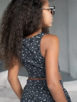 Летний кроп топ трикотажный детский