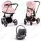 Детская коляска Cybex Priam IV 3 в 1 Peach Pink шасси Chrome Black