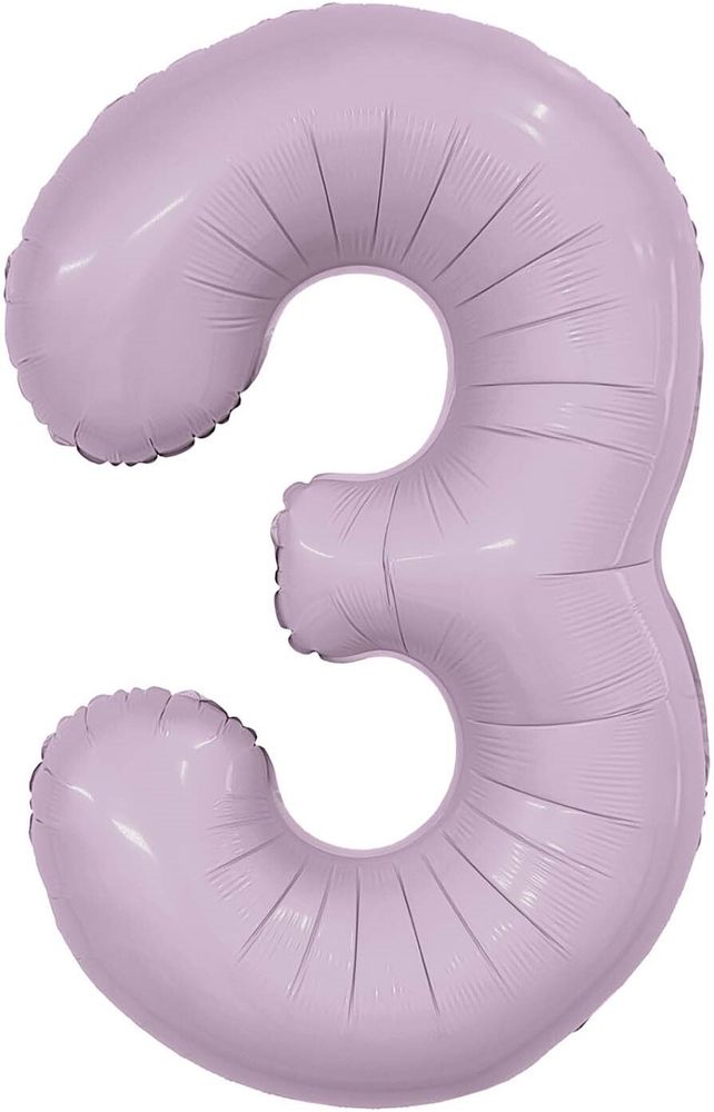 Ag (40&#39;&#39;/102 см) Цифра, 3 Slim, Орхидея, 1 шт. в уп.
