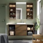 Открытый шкаф - IKEA HAGAÅN/HAGAAN/ХАГАОН ИКЕА, 40х15х95 см, темно-коричневый