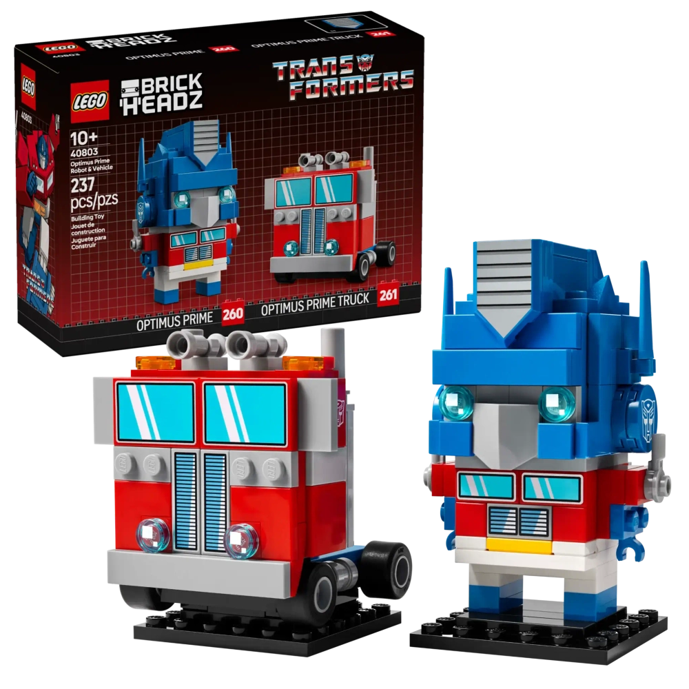 Конструктор LEGO BrickHeadz 40803 Робот и транспортное средство Оптимуса Прайма