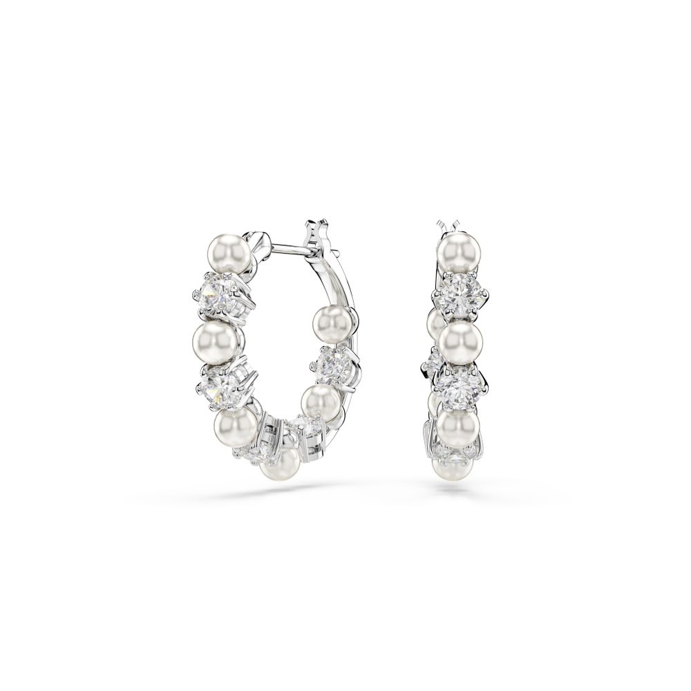 MATRIX:PE PEARL HOOPS WHITE/RHS