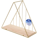 Полка подвесная «ЛОФТ ИДЕЯ», треугольник, цвет золото, 22*25*10см (лейбл Селфи)