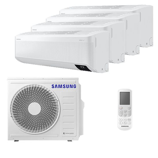 Мультисплит система на 4 комнаты Samsung AJ020TNAPKH/EA x 4 / AJ080TXJ4KH/EA