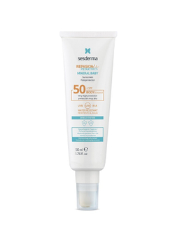 Sesderma REPASKIN PEDIATRICS Mineral Baby Sunscreen SPF 50 - Крем солнцезащитный для детей без химических фильтров, 50 мл