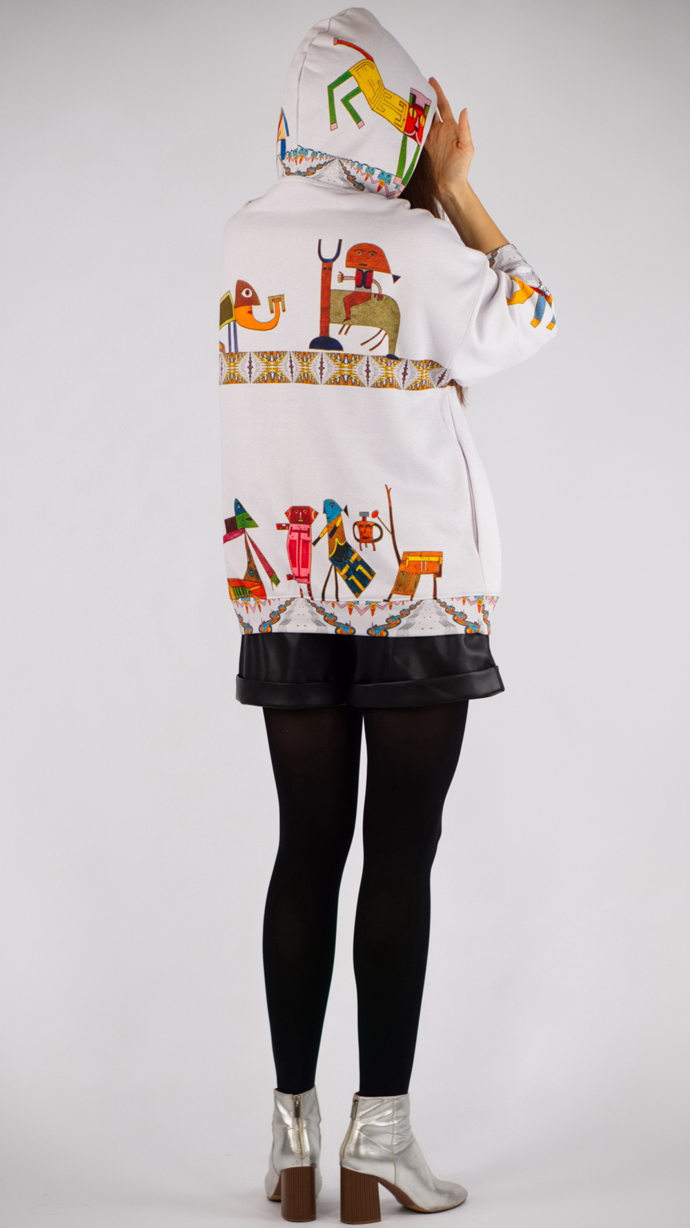 Зип худи «Прелюдия к цивилизации», принт по мотивам художника Виктора Браунера