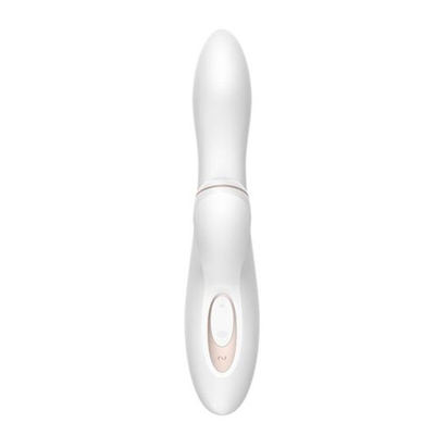 Вибромассажер с вакуумно-волновой клиторальной стимуляцией Satisfyer Pro + G-Spot - 22 см. (Цвет: белый)
