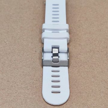 Ремешок Premium 20 мм силиконовый для Garmin Forerunner 55/245/645, Venu, Venu Sq, Venu 2 Plus, Vivoactive 3, Vivomove быстросъемный (Белый)