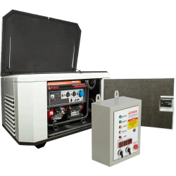 A-iPower A8000EAX бензиновый генератор в кожухе 1400SS RAL 7035 с блоком АВР 400В/25А (8 pin) New УТ-11182378/29109