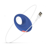 Синее эрекционное виброкольцо 3,1см Feelz Toys Rrring Casual Date Cock Ring