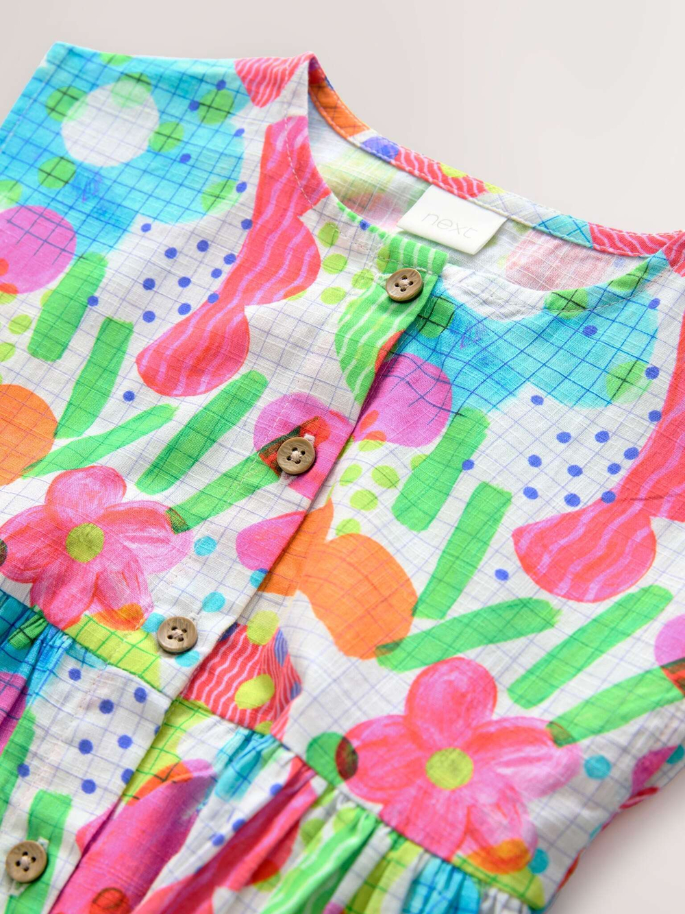 Сарафан для девочки Next AC9-262, Розовый, Голубой