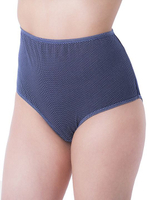 Женские трусы-макси plus size из хлопкового полотна (Размер: 56) (Цвет: серый)