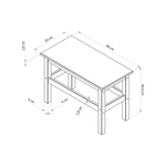 Скамья деревянная Ральф для дома и сада из массива сосны