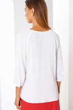 22401 Блузка женская (белый)